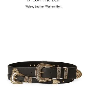 B-low the belt Welsey Leather Western Belt